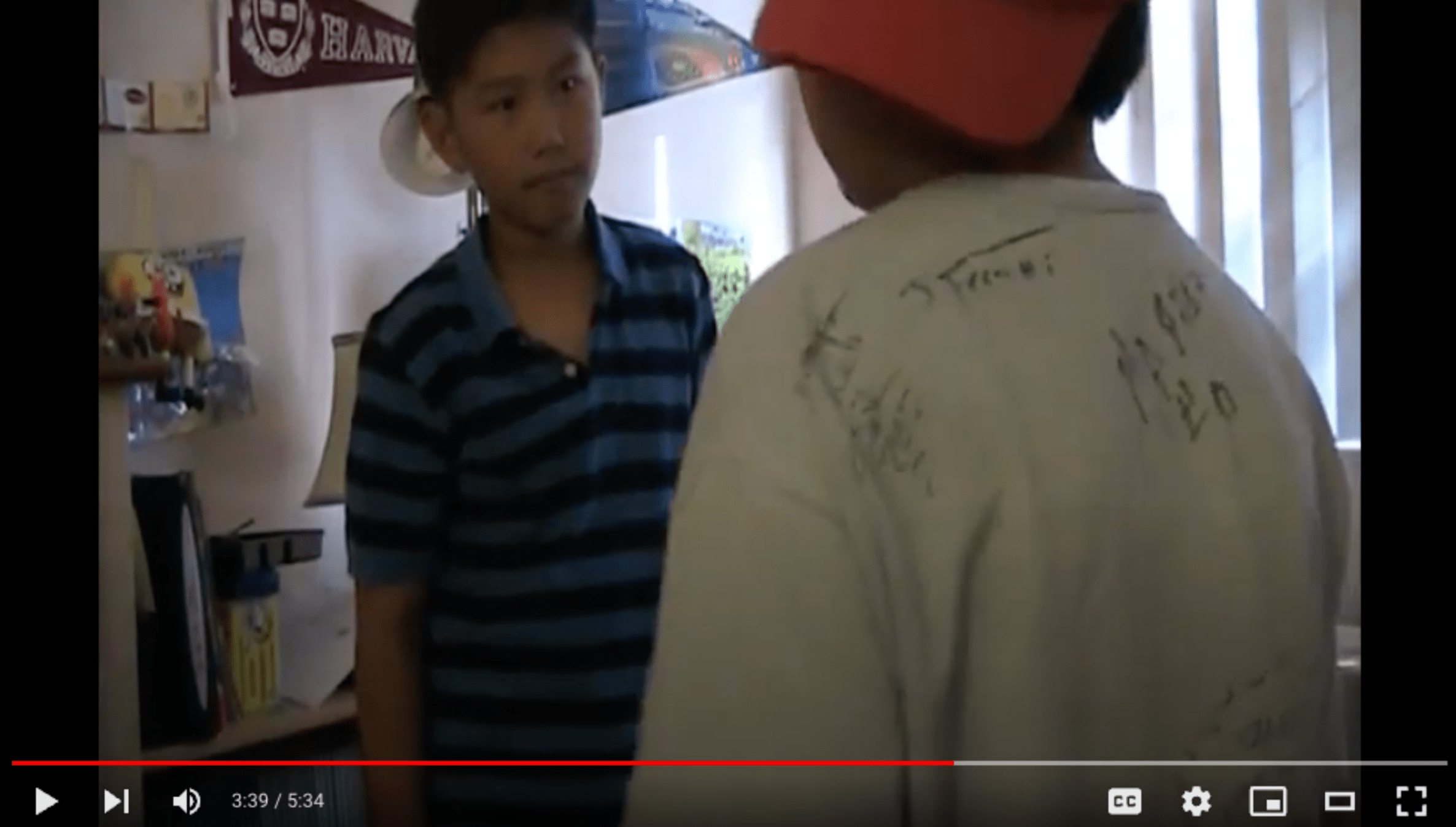 A picture of me and bro in a movie